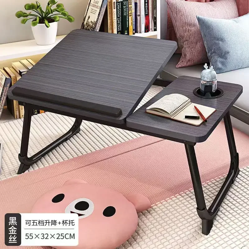 

Computer Desk Notebook Height Adjustable Bedroom Sitting On The Ground Mobile Desk Dormitory Lazy Table Mini Table Foldable