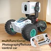 Children's rc remote control car handle HD photo remote dialog photography deformation stunt car boys toys Christmas gift 4