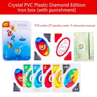 PVC Waterproof QUNO Board Games Family Party Playing Cards Table Games Fun Entertainment Educational Toys for Chilren Adult Gift 1