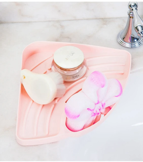 Pink Multifunctional Sink Drain Rack – Hanging Soap & Sponge Holder With Suction Cups | Kitchen Sink Organizer & Dish Drying Shelf