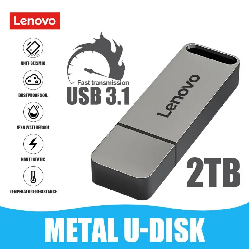 Lenovo USB 3.1 Tipo C High Speed Flash Drives, Pen Drive, Pendrive