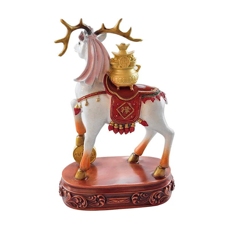

Manufacture Multicolour Brass Elk Christmas Art Table Top Decoration Modern Home Decor Handicraft Copper Ornaments