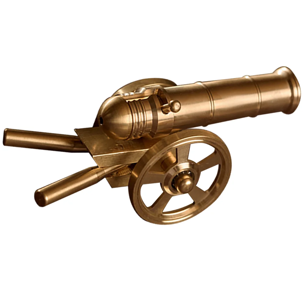 

Small Brass Decor Brass Figurine Brass Cannon Model Decorative Cannon Mini Ornament