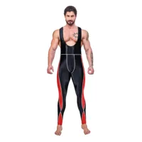 AMORESY Leonidas Series Suspender Backless Cycling Sports Fitness Tights Nine-point Pants Overall Catsuit All-purpose Jumpsuits 2