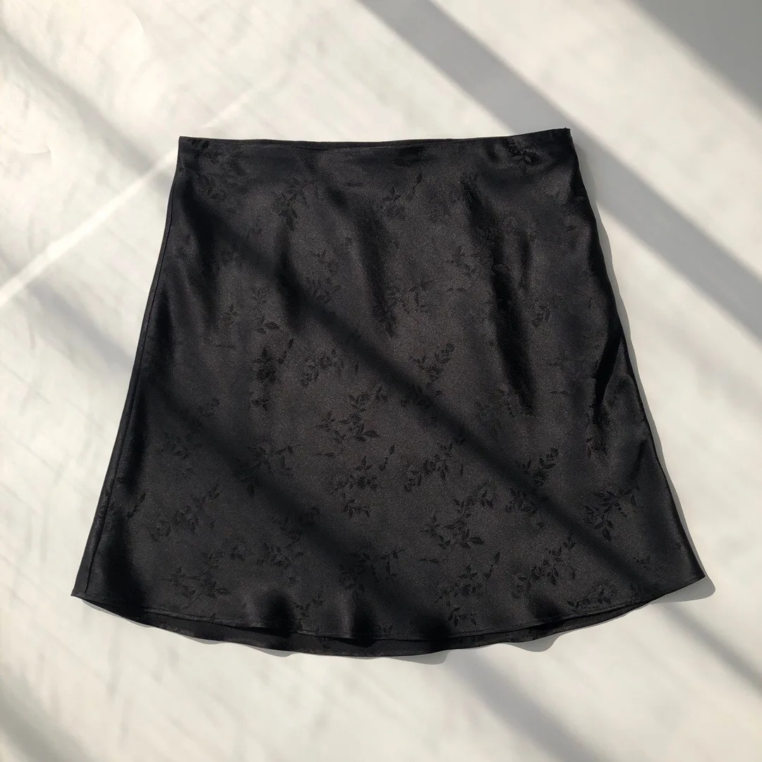 100% Silk Leopard Floral Printed Mini Skirt Women Fashion  Sweet Package Hip Short Skirts Holiday New 2022 Spring lululemon skirt