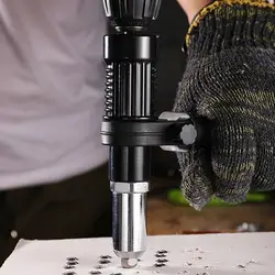 Pistolet à riveter électrique, adaptateur de perceuse, écrou de pistolet à riveter, alliage d'aluminium, outil de rivetage pour perceuse électrique, pistolet à riveter 
