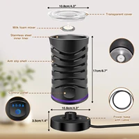 4 in 1 Electric Milk Frother Milk Foam Machine For Coffee Cappuccino Latte Hot and Cold Foam Maker Automatic Milk Frother Foamer 2