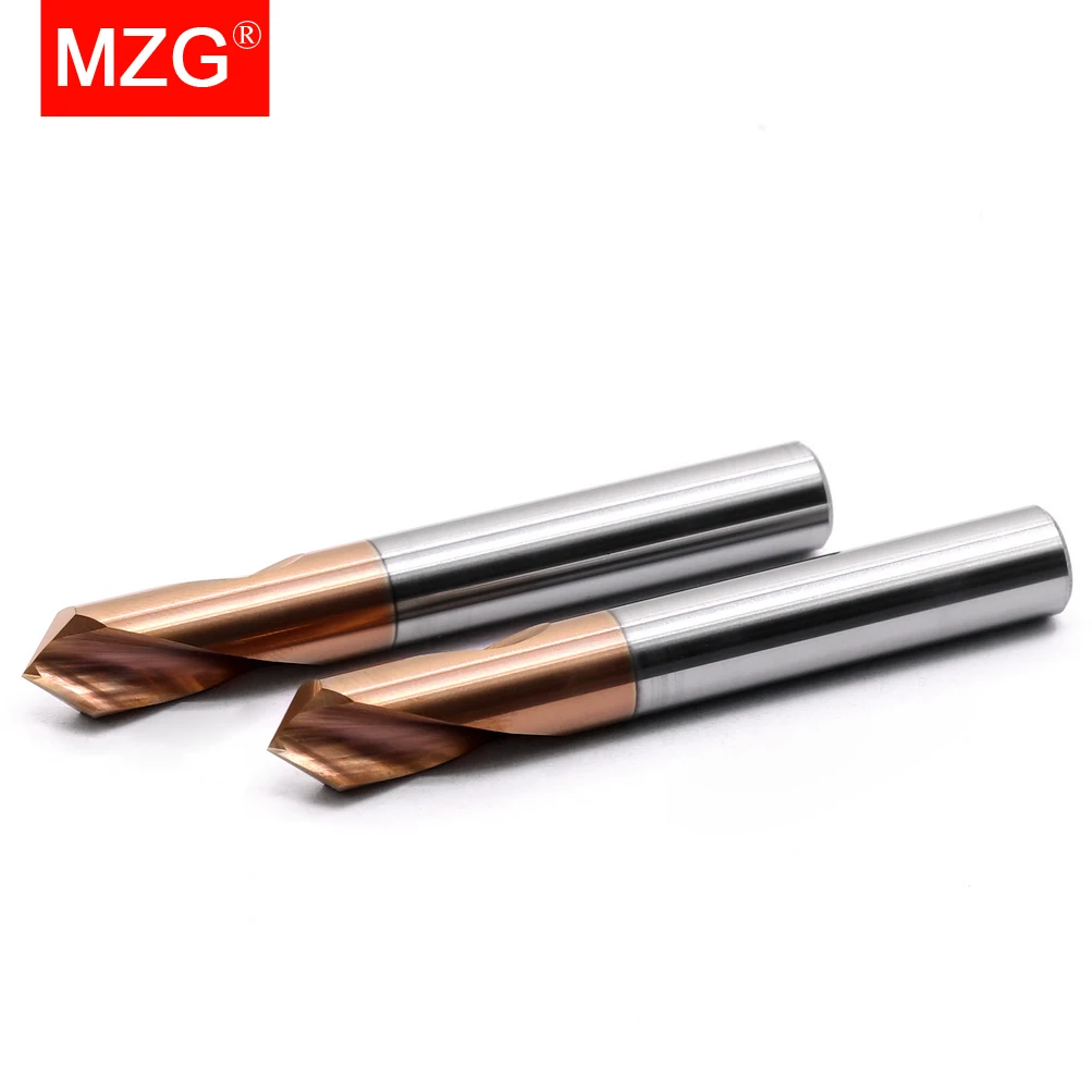 Drill bits drill bit countersink drill bit countersink drill drill cutter mzg hrc60 wgtcddz coated tungsten carbide steel point angle 90 degree spot drill bit for machining hole chamfering tools