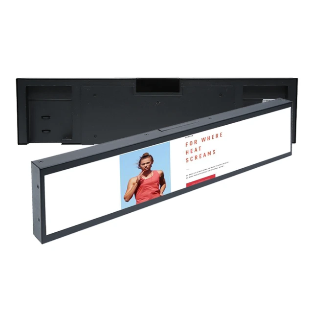 24 28 37 48 Inch Stretched Bar Type Lcd Digital Signage Display Super Ultra  Wide Touch
