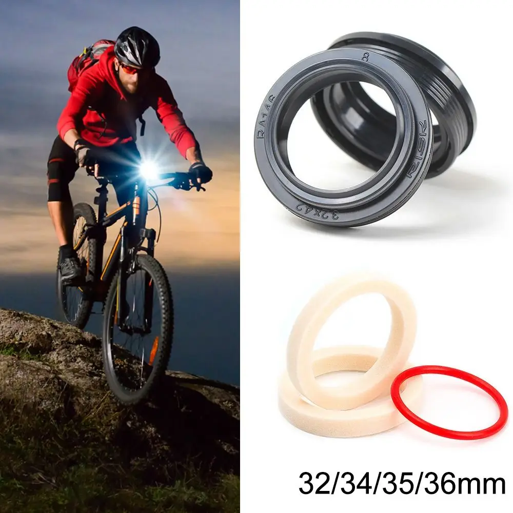 Replacement Universal Bike Fork Seal 32mm/34mm/35mm/36mm MTB Bike Fork Dust Seal Spare Parts Bicycle Suspension Oil Seal
