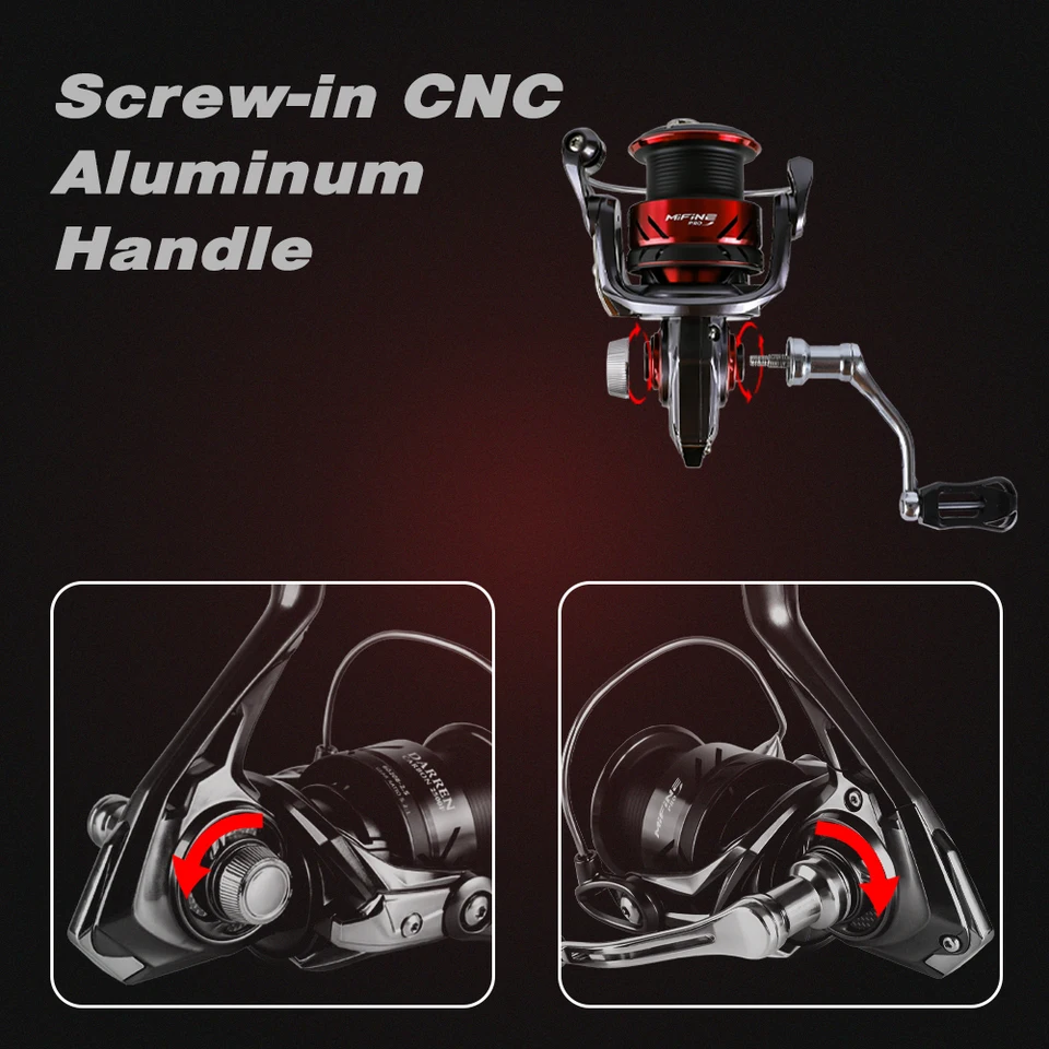 特別価格Mifine スピニングリール 超軽量アイスフィッシングリール 6+