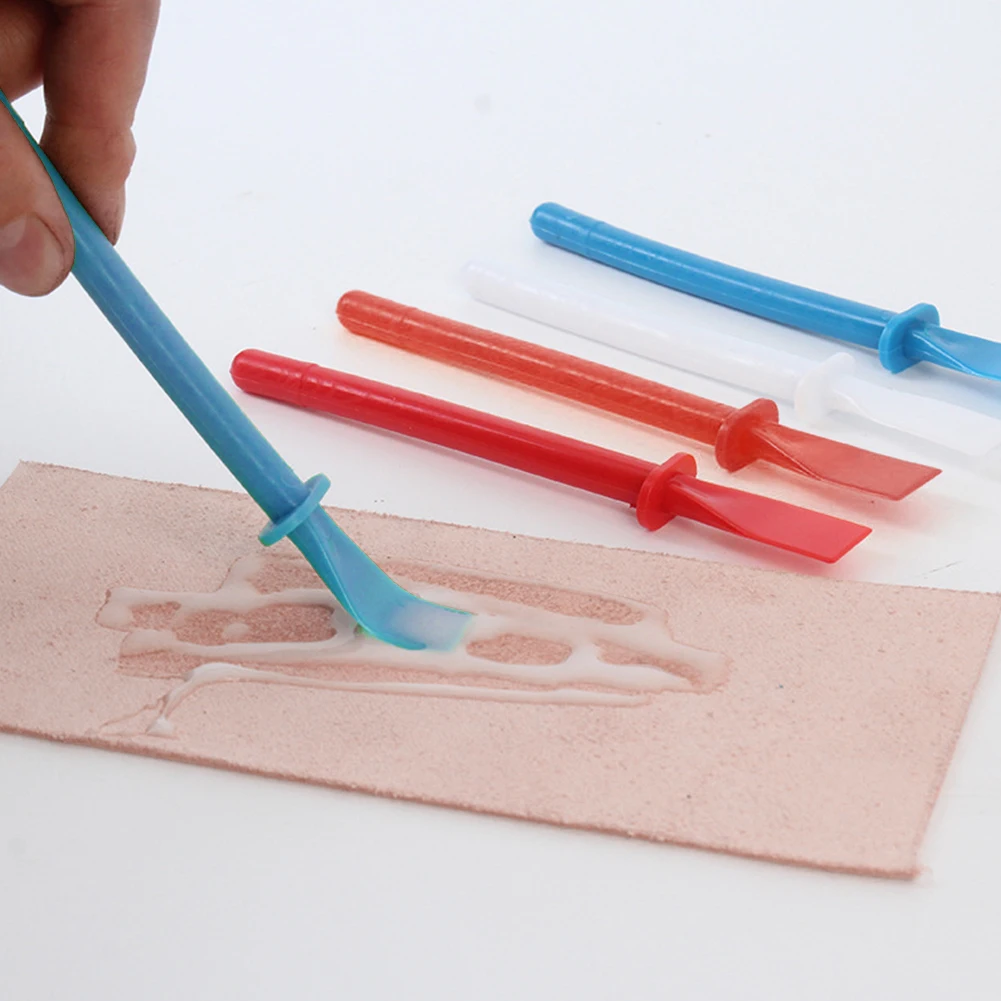 E-outstanding Glue Spreader 4pcs White Plastic Glue Smear Sticks Applicators