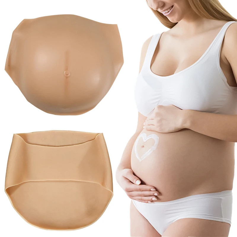 

Artificial Silicone Pregnant Belly Fake Tummy Costume Different Months Weight Soft for Actor Performance Maternity Cosplay