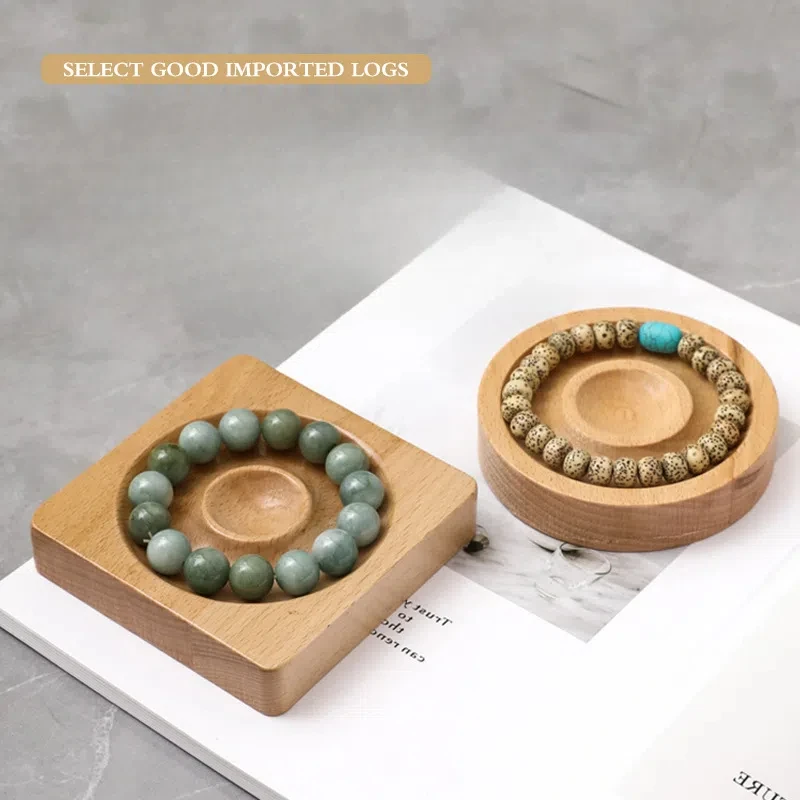 DIY Wooden Bead Design Board Suitable for Making Jewelry Bracelets Necklaces Handicrafts Trays Practical Jewelry Display Tools