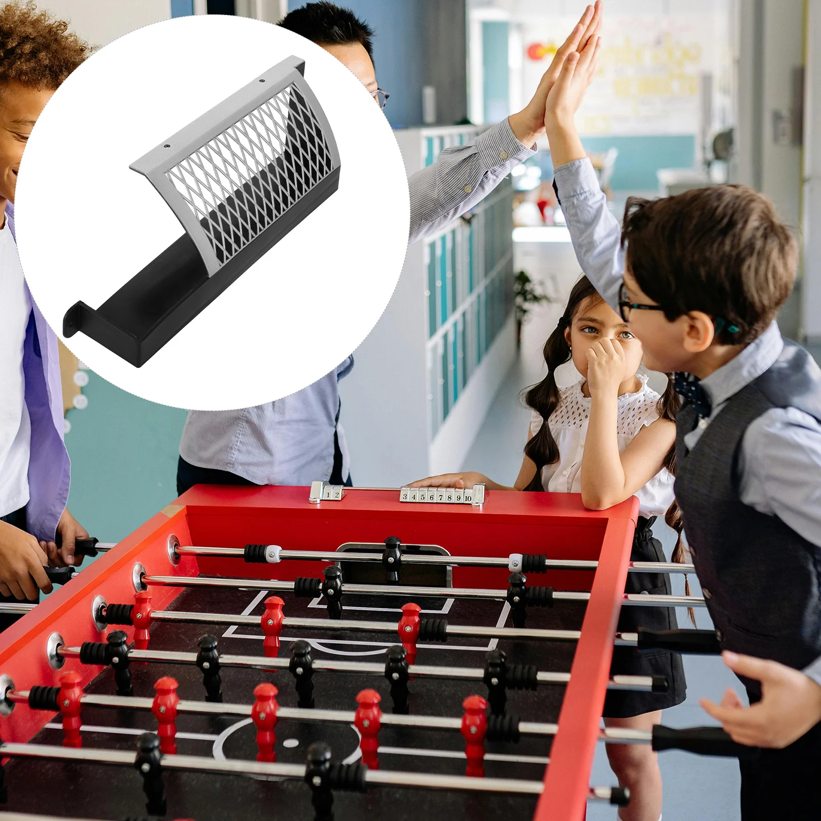 Mini Foosball Table Parts 1 Small Soccer Storage Box Plastic Mesh Football Goal Net Compact Portable Family Game Accessory