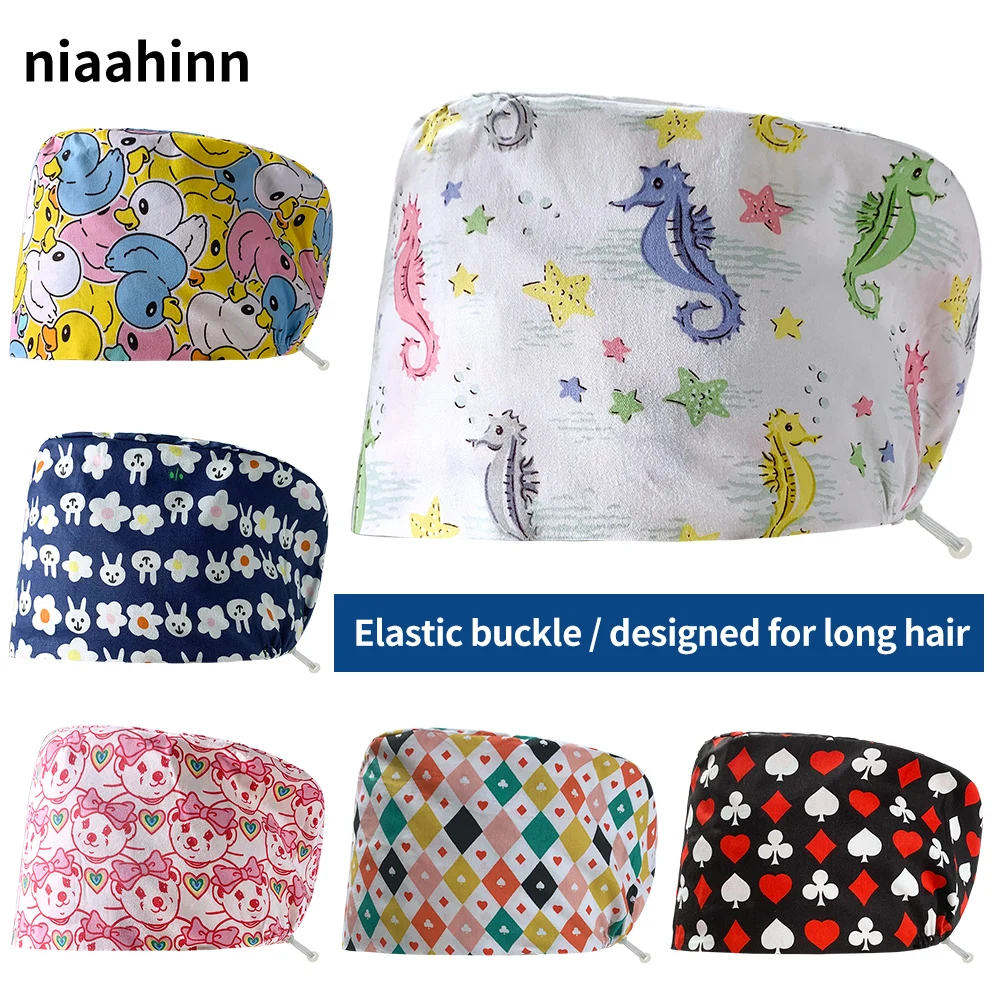 

New Unisex Pet Veterinary Work Hat Men's Beauty Surgery Caps Surgical Hat Practice Nurse Cap Hospital Doctor Medical Accessories