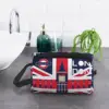 Custom Vintage British Flag With London Symbol Cosmetic Bag Fashion Union Jack Makeup Case Beauty Storage Toiletry Bags 6
