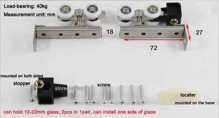 correr, porta de vidro com espessura de elevação