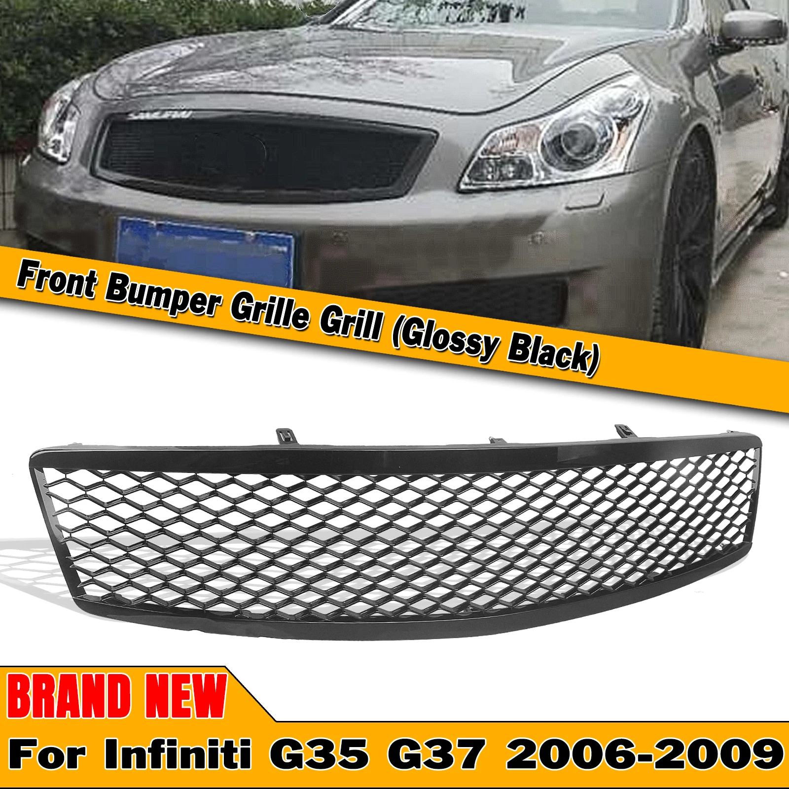Front Grill Grille Mesh Voor Infiniti G G35 G37 2007 2008 2009