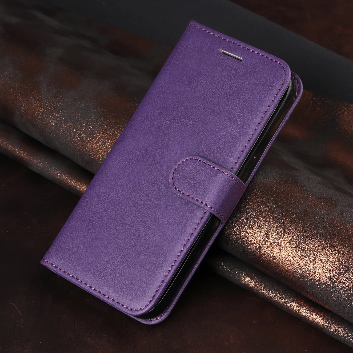 Leather Wallet Phone Case with Flip Cover