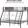 Double Bed, Full Size, 2 Storage Drawers/flat Steps/inclined Ladders, Heavy Duty Metal Plate Support, No Box Spring Required 5
