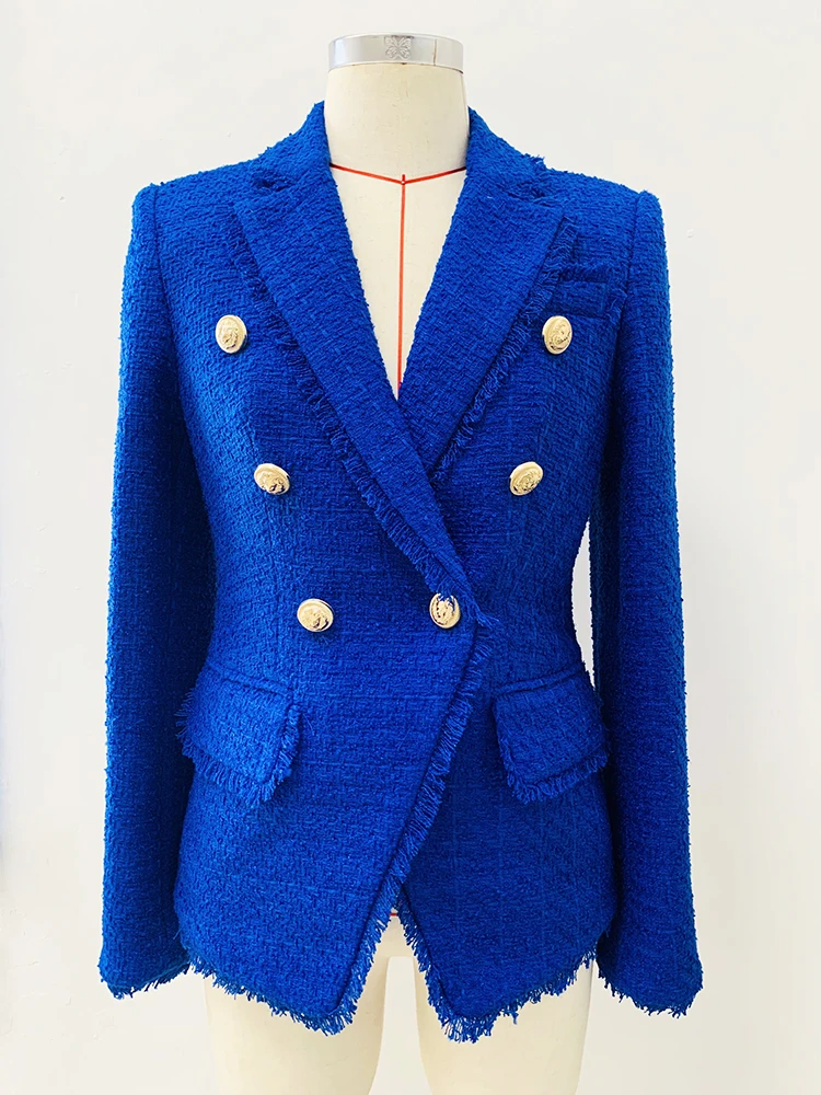 BLUELEA ブルレア　Double button tweed jacket S3118e1765c524aeaa3b9476c9d76b