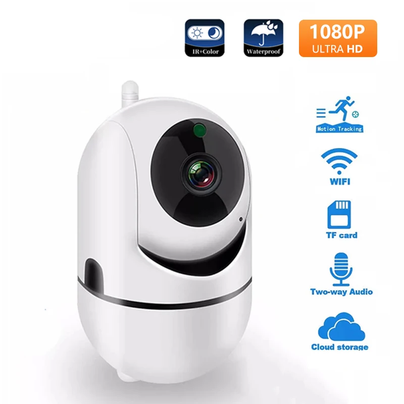 IP Camera Ftycamp Plus Smart Home 1080P HD Security Camera Auto Tracking Network Wireless Surveillance Night Vision WiFi Camera 1