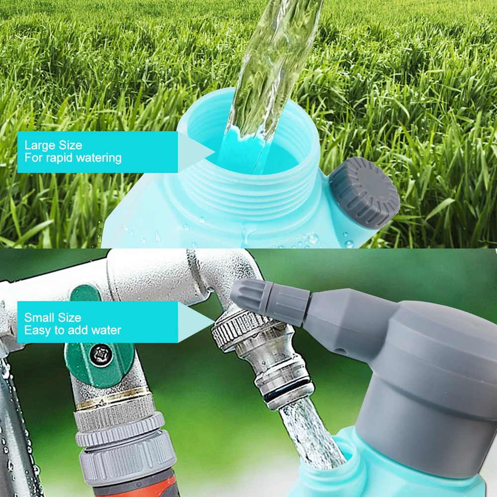 Garden Sprayer Bottle 2L Manual Sprayer USB Rechargeable Car Washing Foam Sprinkling Pot Watering Cans