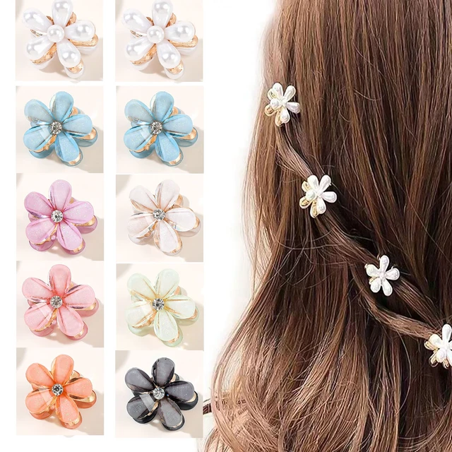 4pcs Flower Hair Jewels For Women Spring Hair Jewels For Women Clasp Metal  Barrette Women Hair Clamp - AliExpress