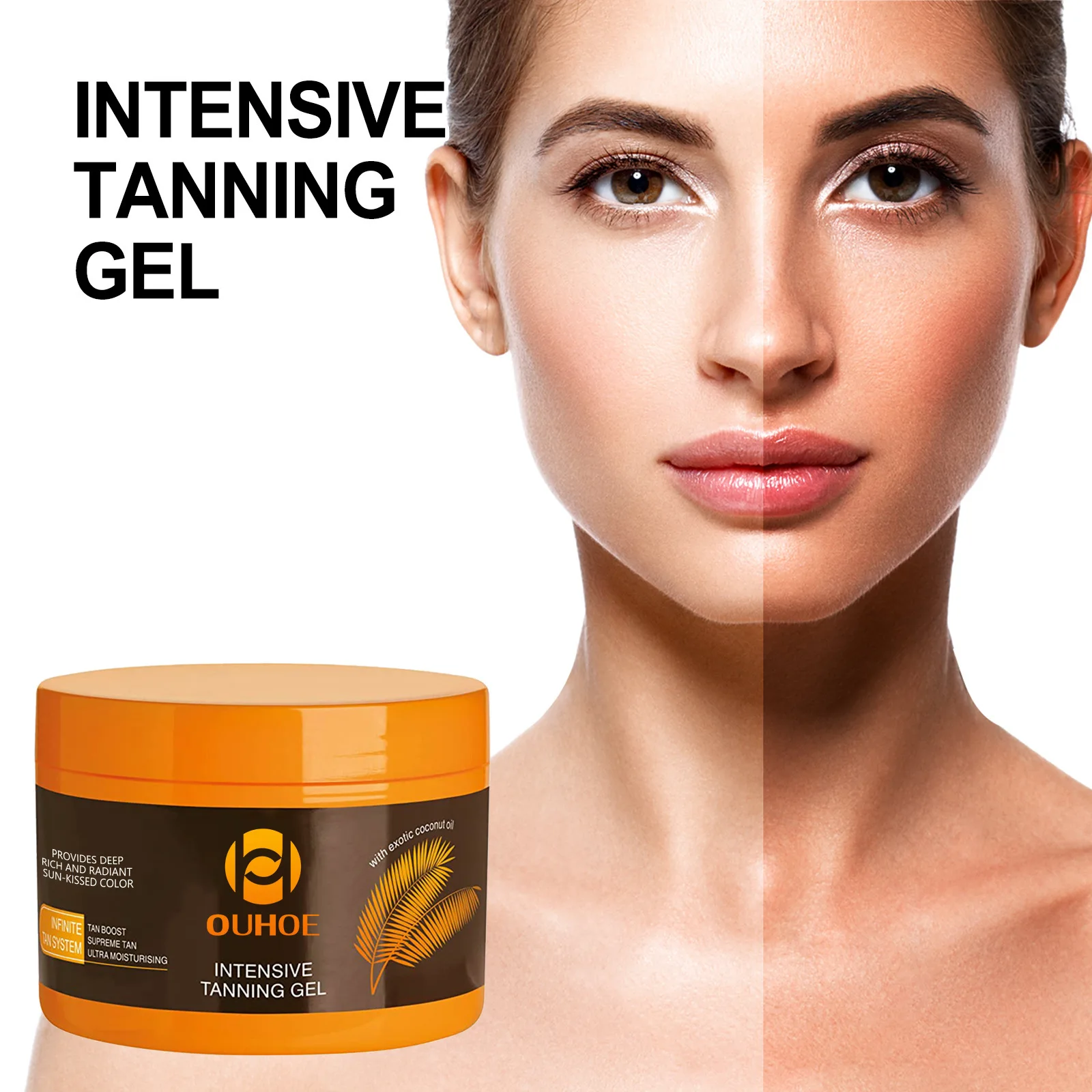 Tanning Gel Cream Tanning Repair Gel Outdoor Seaside Tanning Bronze Hydrating Moisturizing Healthy Skin Tone