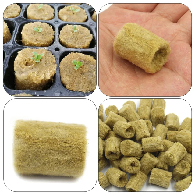 50 Dcs Phyto Stoneugool Grow Cockes Rock Gyapjú Indító Hidroponikus Mini Blokkok Lakosztály Leelõzõ Táptalaj - Image 4