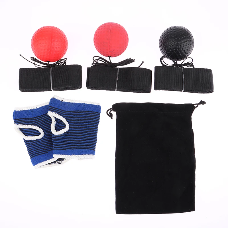 Portable Reflex Ball With Headband Exercise Ball Fitness Boxing Ball Fight Punch React Training Ball Exercise Equipment