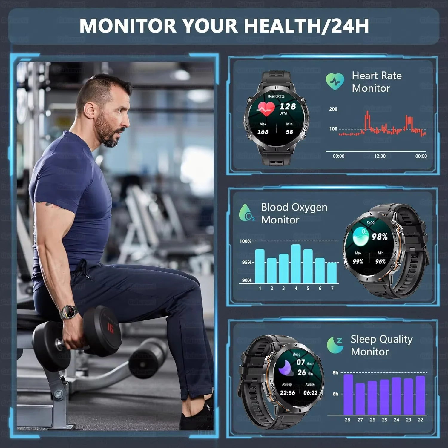 2026 Outdoor T-Rex3 Men GPS SmartWatch 1000mAh Battery HD AMOLED Screen Compass 10ATM Waterproof 100+Sports Bluetooth Call Watch 5