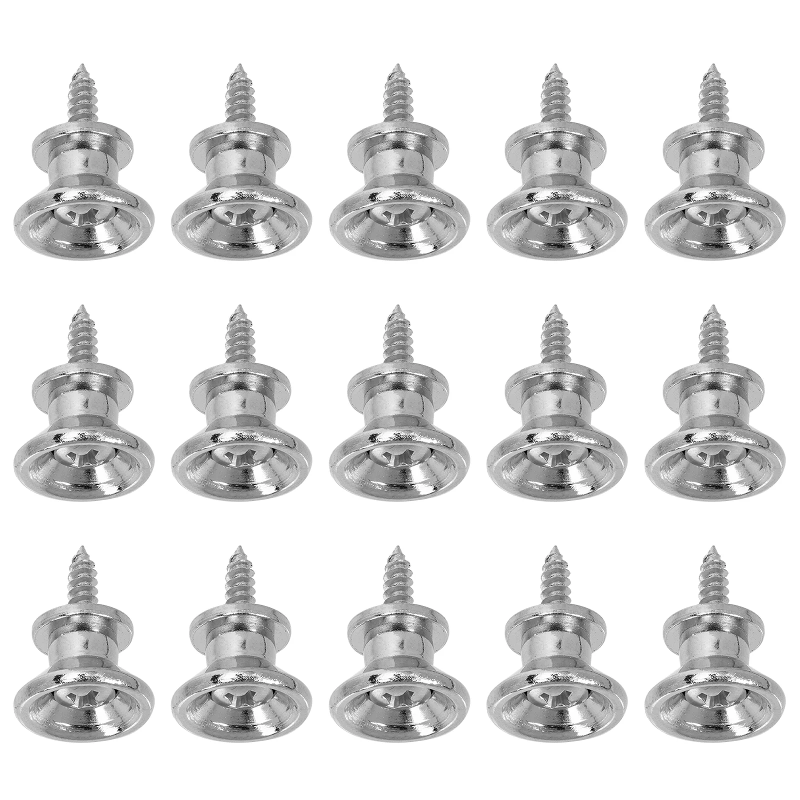 

15 Pcs Bass Guitar Strap End Nails Non-slip Lock Button for Non-skid Belt Locks Buckle Straps Peg