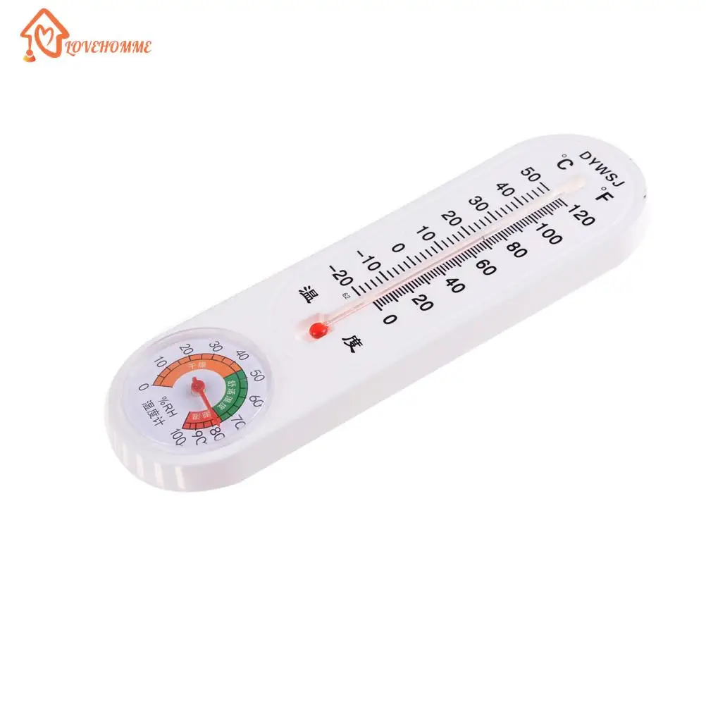 Indoor/Outdoor ℃ Reading Thermometer Centigrade Mercur Home Garden Garage  White