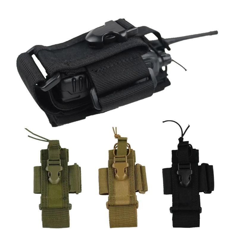 Tactical-MOLLE Radio Pouch Interphone Holder Case-Military Walkie Talkie Holster