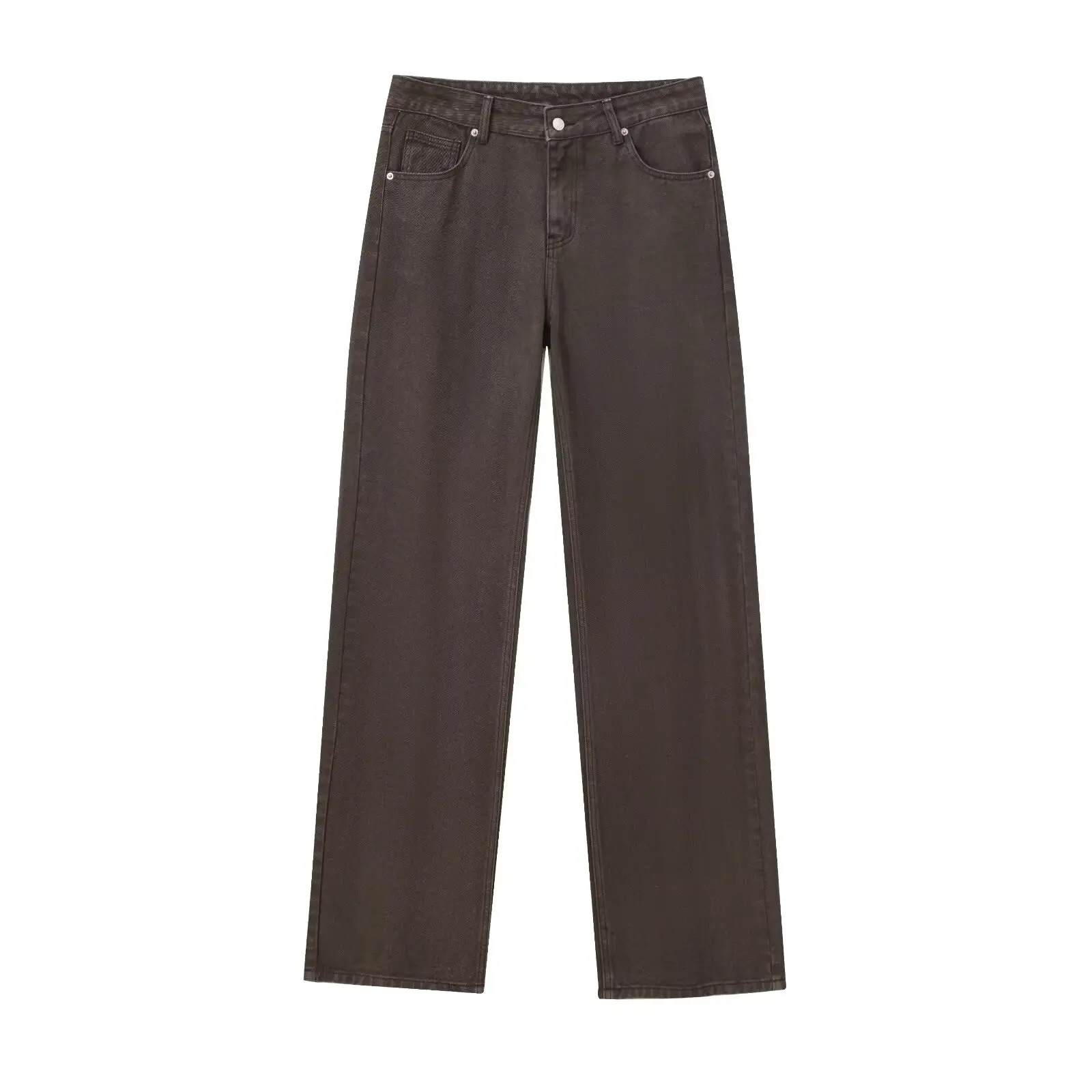 Ankle length view of women's jeans