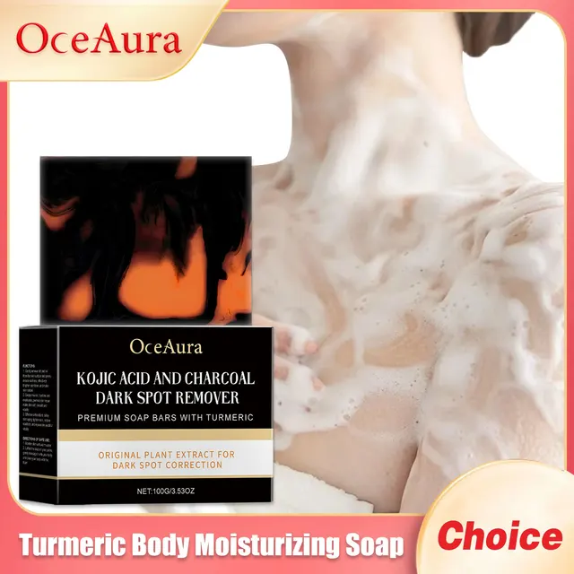 Turmeric Body Moisturizing Soap Improve Brightening Deep Cleaning Dark Increasing Bleaching Keep Smooth Handmade Skin Care Soaps
