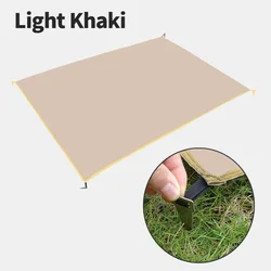 Ultralight Portable Waterproof Outdoor Mat for Camping, Travel, and Picnics (Light Khaki)