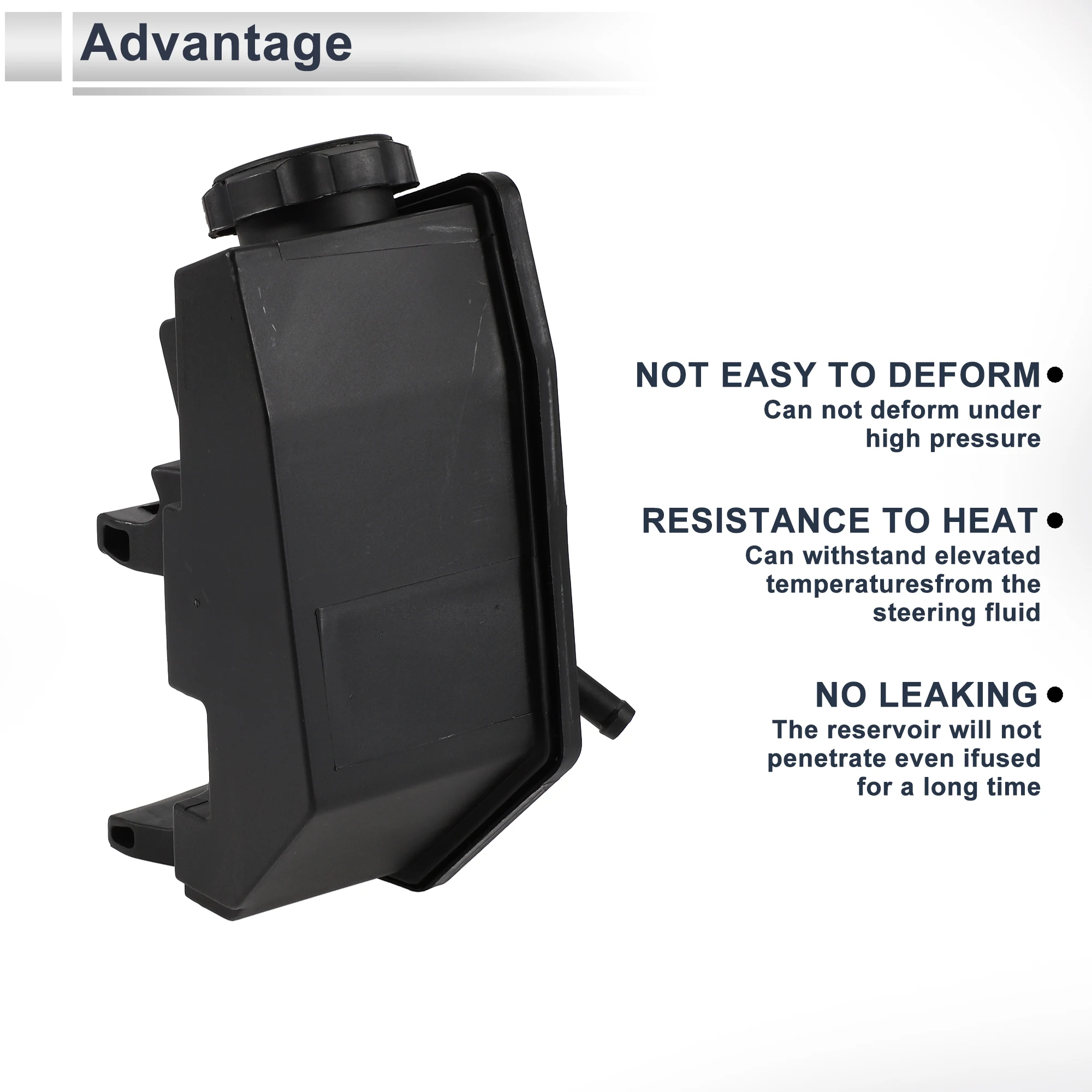 UXCELL Power Steering Reservoir for Jeep Cherokee 1991 1992 1993 1994 1995 1996 1997 1998 2001 No.5066224AA 1 Pc Black