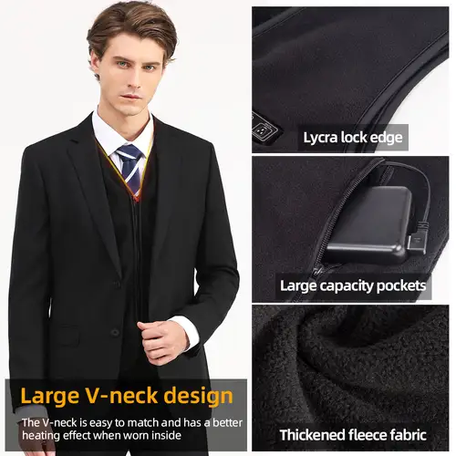 Smart Fleece Heated Vest Men USB Electric Self Heating Vest Women Rechargeable Heated Jacket Thermal Hunting Heated Clothes - Image 5
