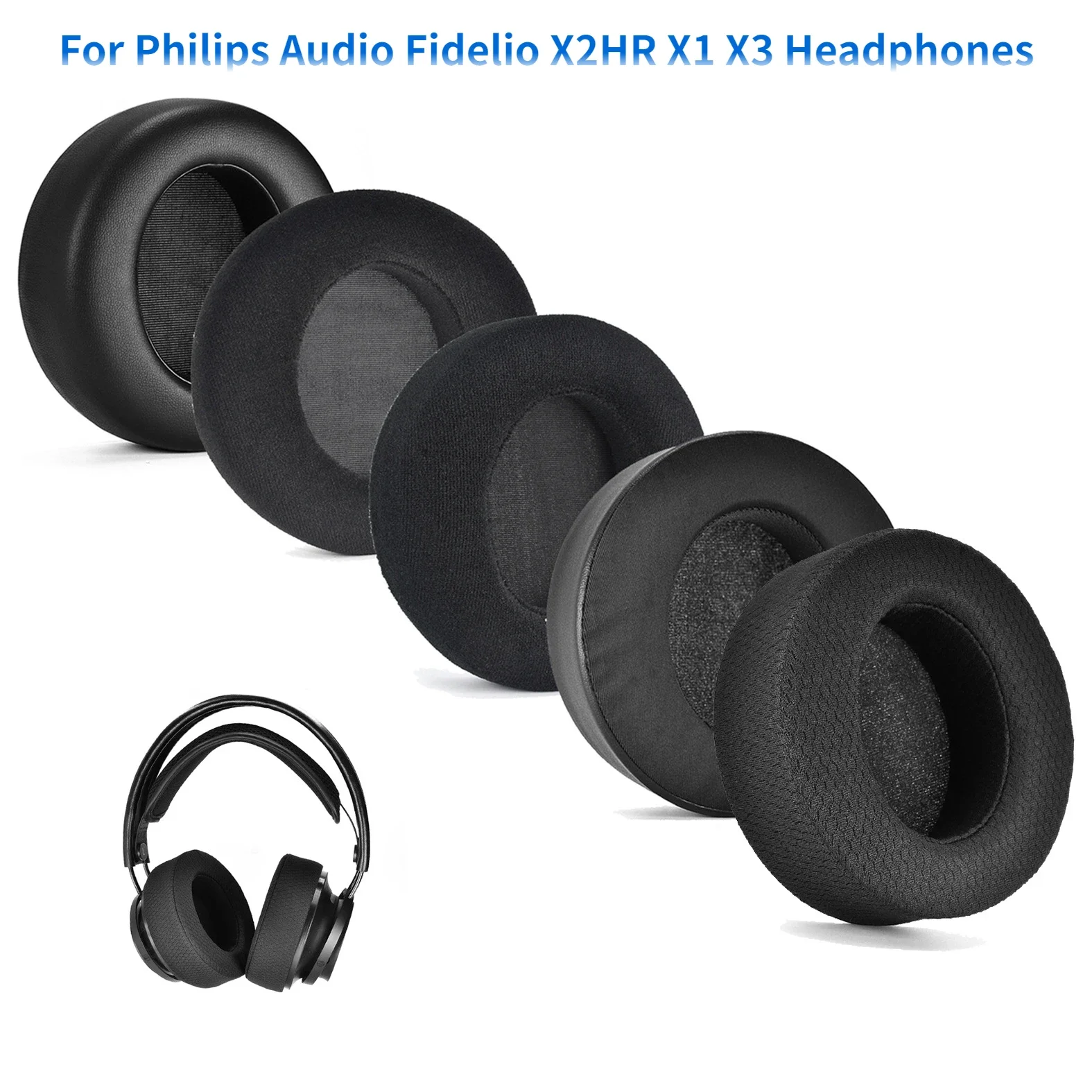 

New Replacement Ear Pads Protein Skin for Philips Audio Fidelio X2HR X1 / X3 Headphones Soft Foam Cushion Cover Quality Earpads