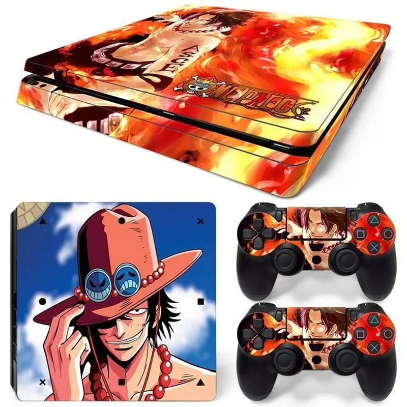 Dragon Ball Son Goku Game Console Full Body Stickers for SONY PS4 Slim Fashion Cartoon Decals PlayStation 4 Slim Accessories ps4 game console stickers