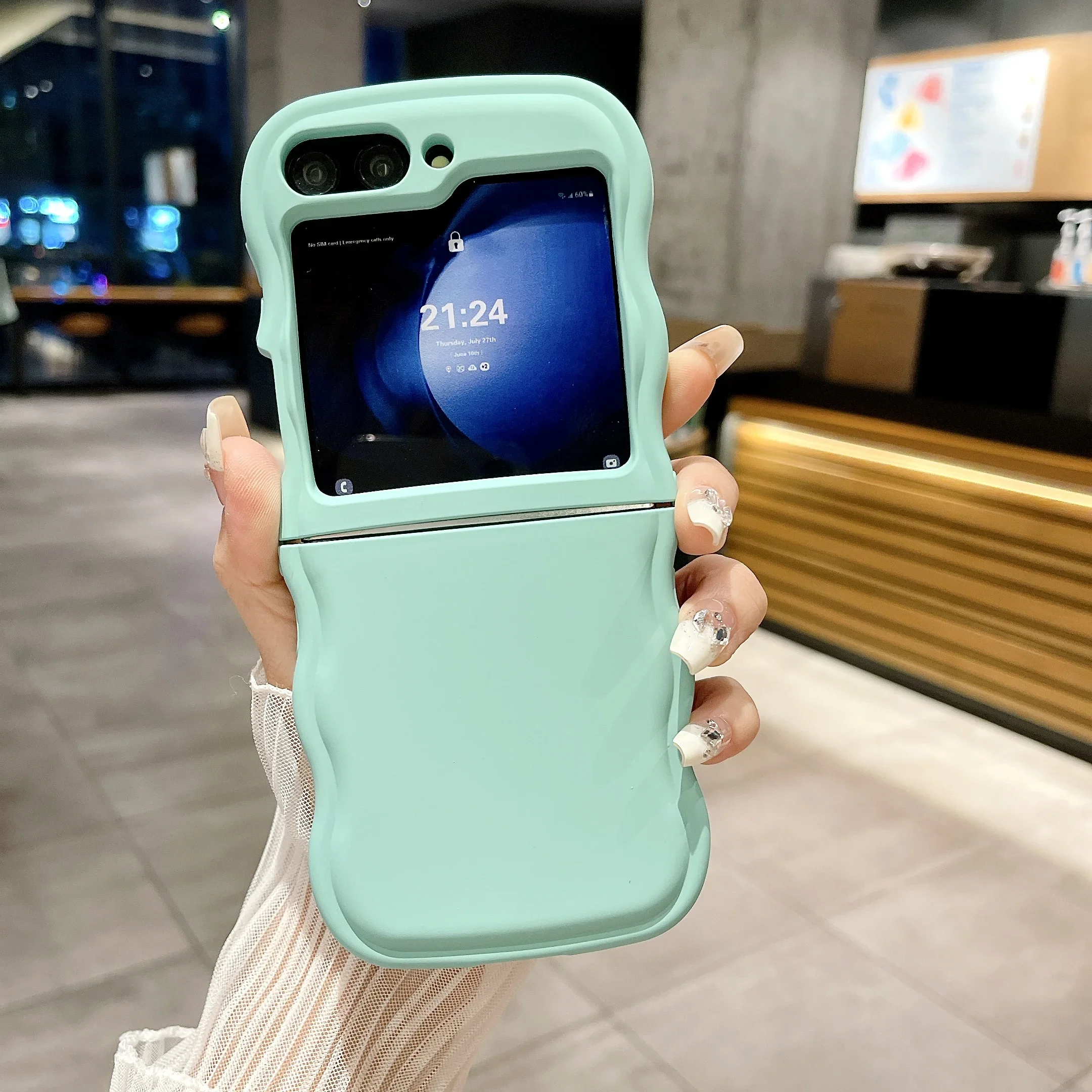 Big Wave Folding Case - Fashionable 2-Piece Protective Soft Cover