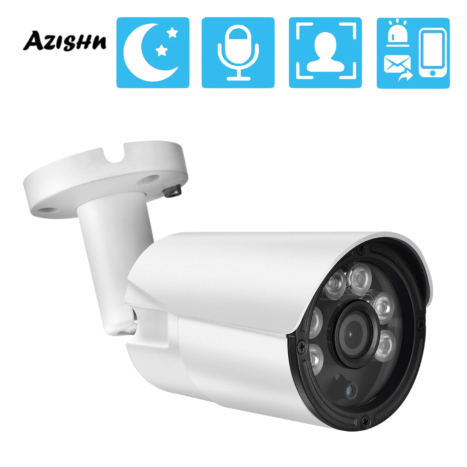 Камера видеонаблюдения AZISHN 4K, 8 Мп, POE, NVR