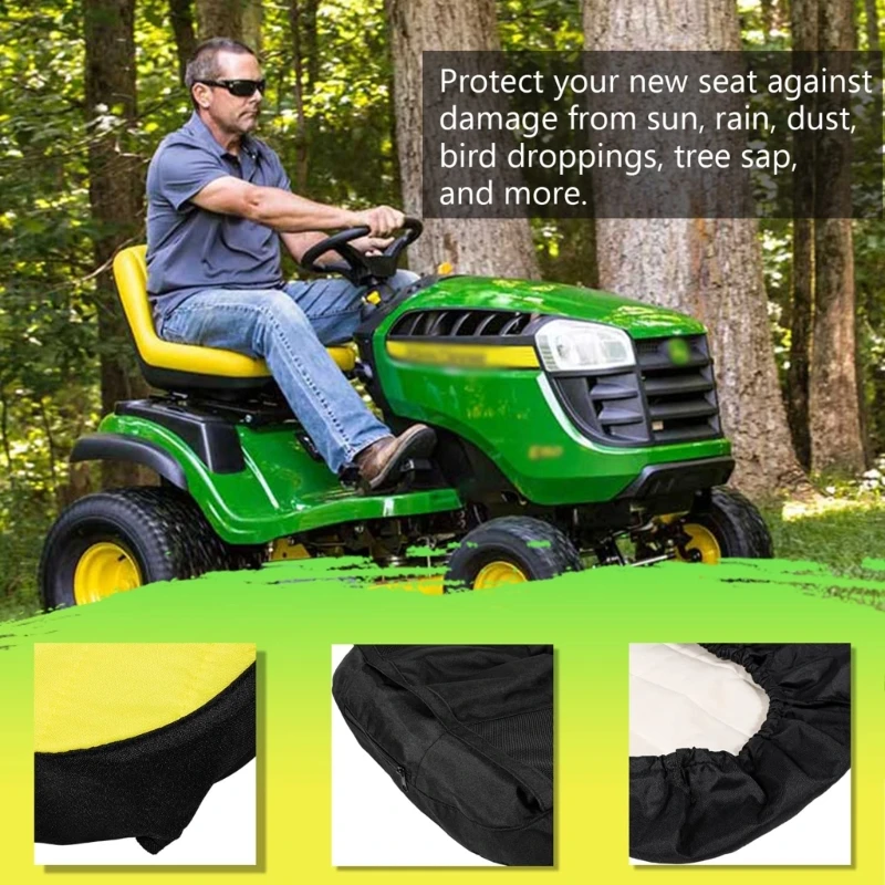 LP92334 Compact Tractor Cushioned Large Cover Oxford 300D Fabric Waterproof drop shipping