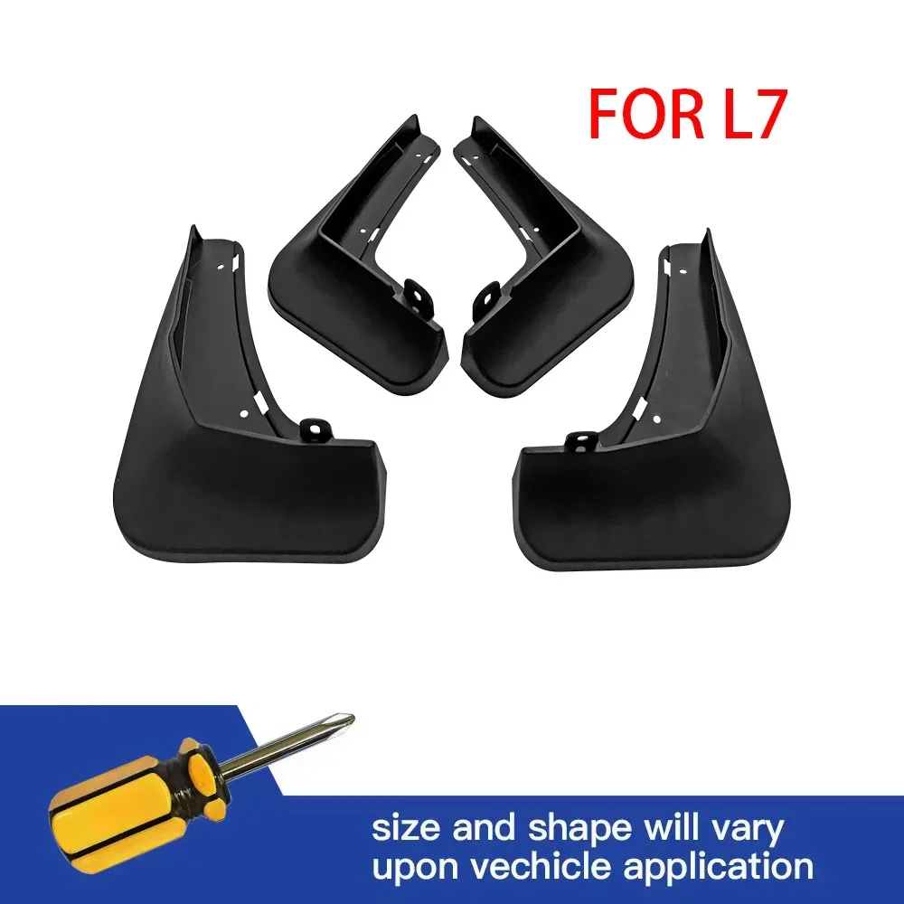 

4Pcs Front & Rear Mud Flaps Splash Guards Mudguards Black For LEADING IDEAL LiXiang L7 2023 L8 2023 LI