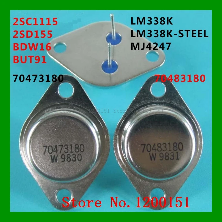 70473180 70483180 2Sc1115 2Sd155 Bdw16 But91 Lm338K Lm338K- Mj4247 To-3