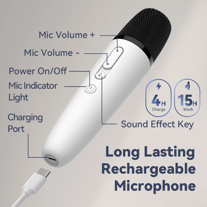 T1-테슬라 Car Karaoke Microphone, 테슬라 Rechargeable Caraoke