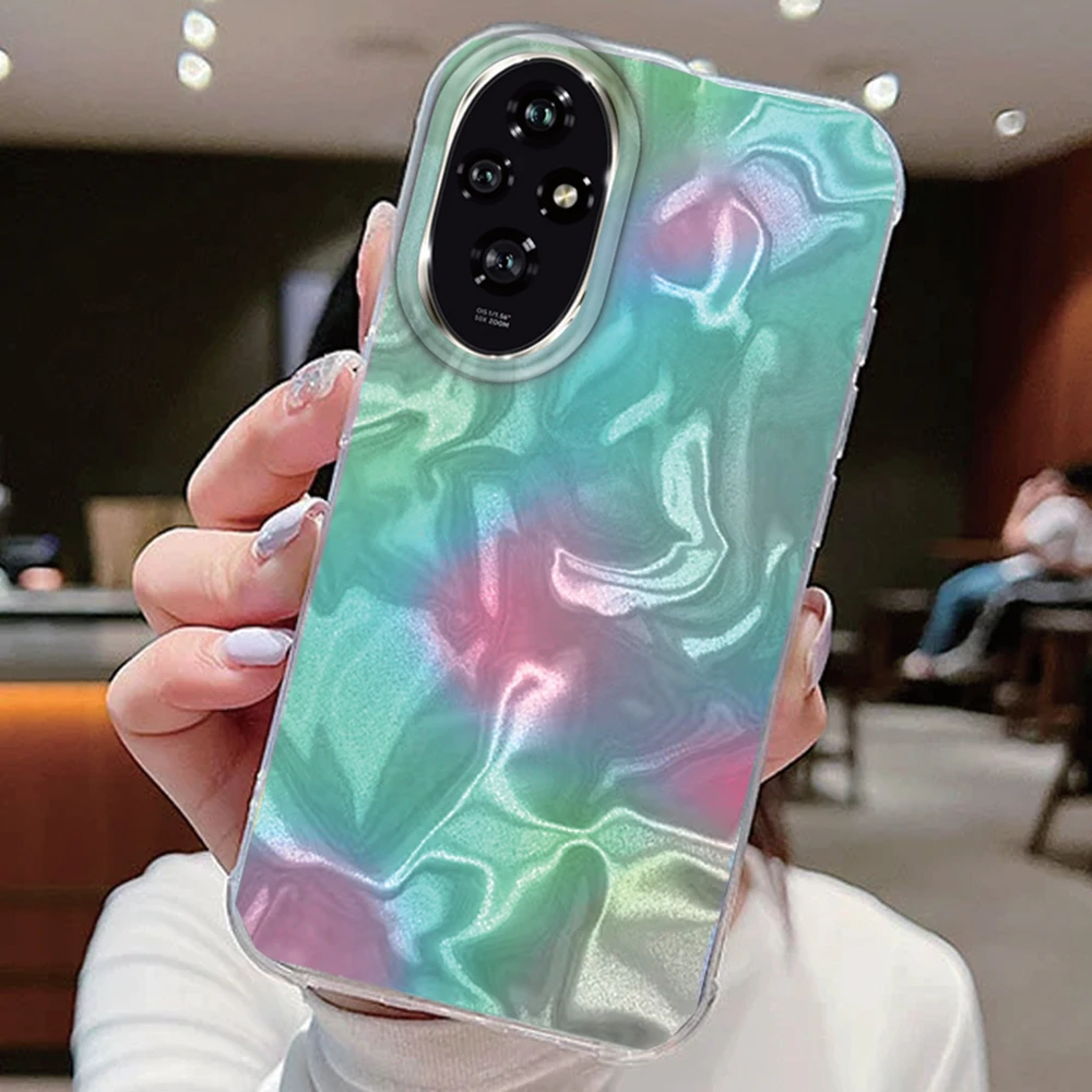 Colorful Gradient Silicone Bumper Phone Case